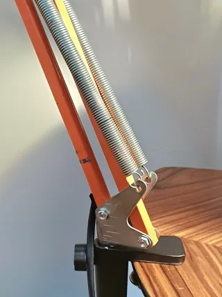 Lámpara flexo vintage naranja años 70