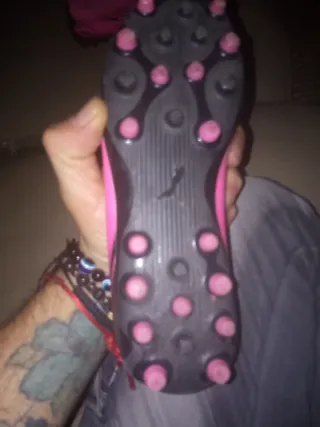 Botas de fútbol rosas para niño, número 33,puma