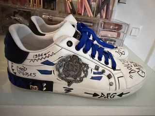 Zapatillas Dolce & Gabbana Blancas y Azules