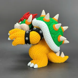 Figura Premium 3D - Efecto Crochet Multicolor 30cm