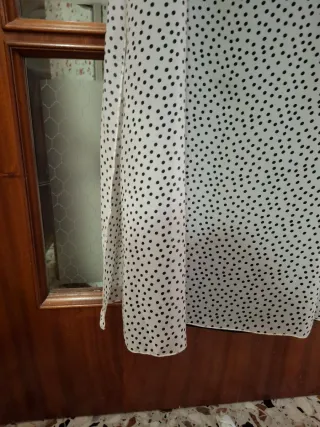 Vestito donna pois beige e nero