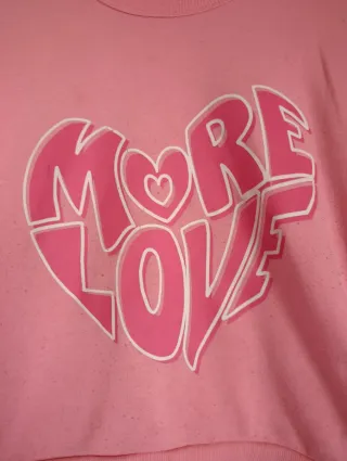 Sudadera Lefties Rosa T. 13-14 Corazón More Love