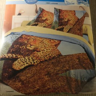 Parure copripiumino matrimoniale Leopardo