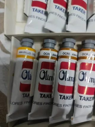 Lote Botes Pintura Óleo Olimpo y Titán