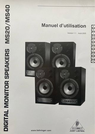 Altavoces Behringer MS20 - 20W