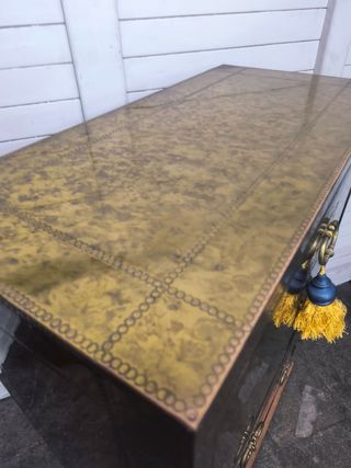 Mueble Bar Metálico Dorado. Vintage