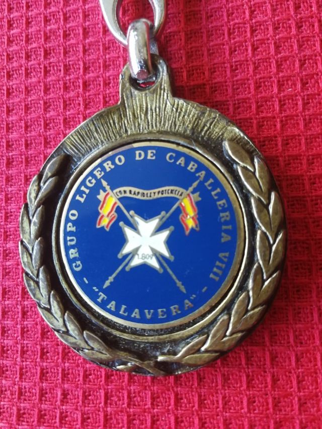 Llavero militar antiguo Grupo Ligero de Caballería