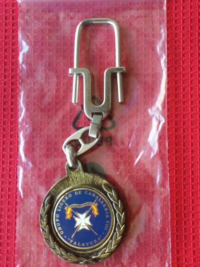 Llavero militar antiguo Grupo Ligero de Caballería