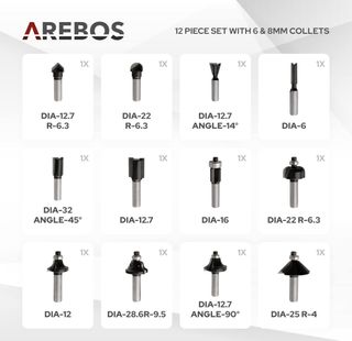 Arebos Fresadora para madera