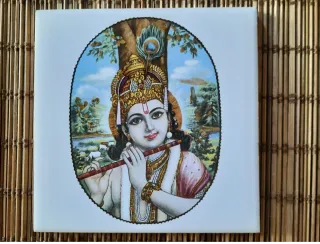 Azulejo Krishna dios hindú