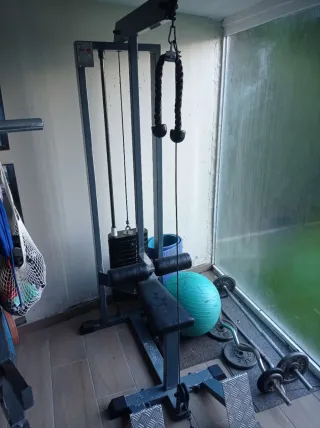 Máquina de poleas alta y baja