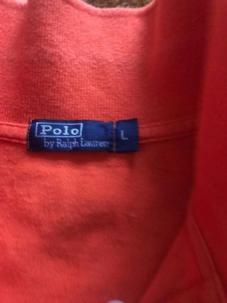Polo Ralph Lauren Manga Larga Naranja