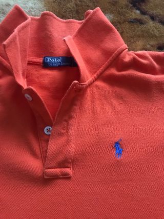 Polo Ralph Lauren Manga Larga Naranja