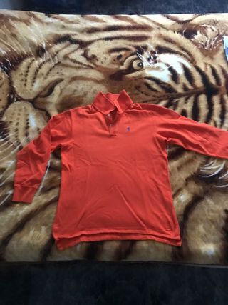 Polo Ralph Lauren Manga Larga Naranja