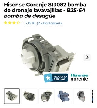 Bomba Desagüe Lavavajillas Hisense Gorenje B25-6A