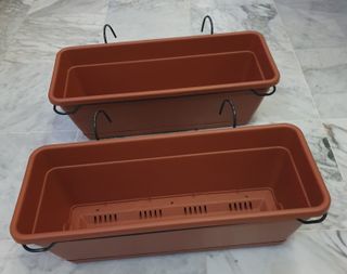 4 Balconeras Autorriego Marrones