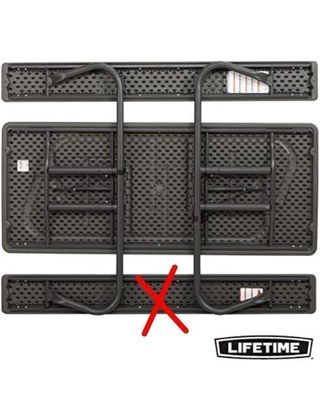 LIFETIME Mesa con bancos plegable