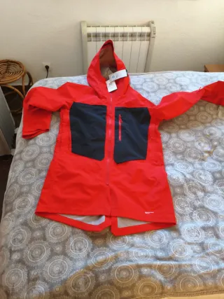 Chaqueta de esquí Salomon roja y negra
