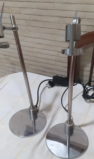 2 Lampade da Tavolo in Metallo