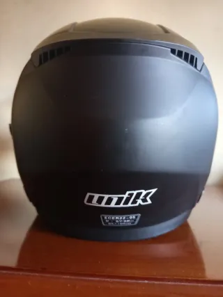 Casco Moto Unik Jet Talla M Negro