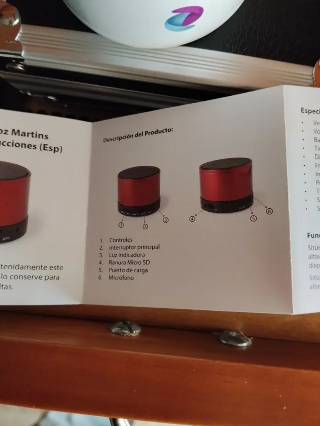 Altavoz Bluetooth y Radio FM