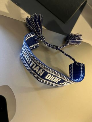 Pulsera Christian Dior Azul y Blanca