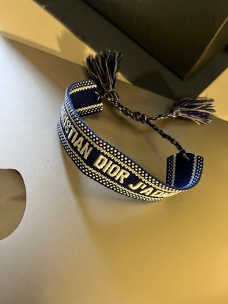 Pulsera Christian Dior Azul y Blanca