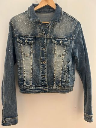 Cazadora vaquera con brillantes Talla S/M