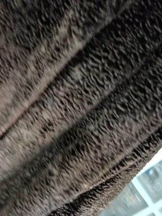 Chaqueta terciopelo-astracán marrón