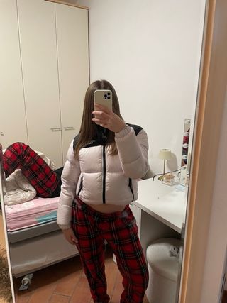 The North Face Giacca Piumino Rosa/Nero