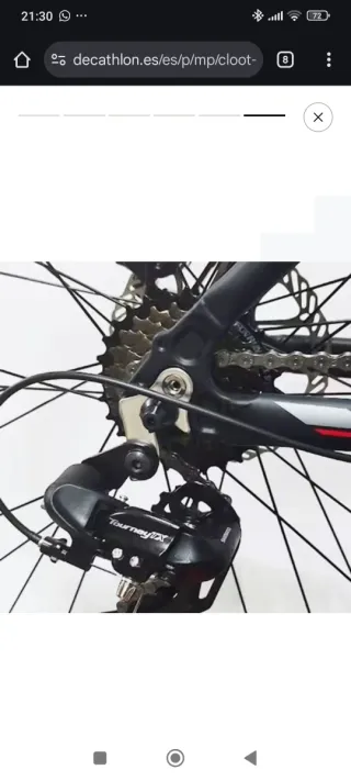 Bicicleta de montaña negra