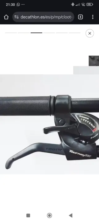 Bicicleta de montaña negra