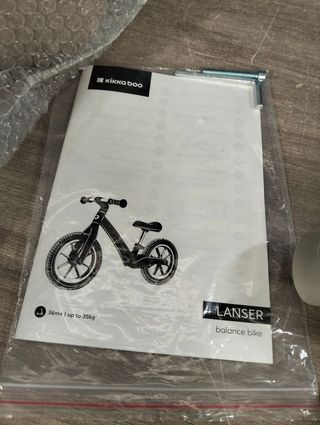 Lanser KikkaBoo Bicicleta Equilibrio 12″ Gris