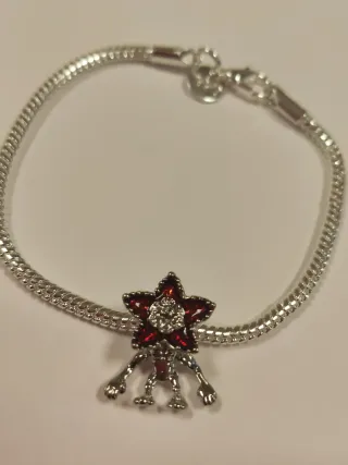 Pulsera de plata,Charm Demogorgon Stranger Things