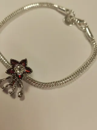 Pulsera de plata,Charm Demogorgon Stranger Things