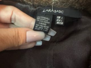 Chaqueta pelo sintético vintage Zara