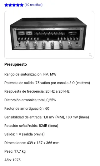 Receptor Estéreo Marantz 2275