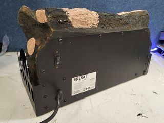 Chimenea Eléctrica Decorativa Kekai Utah con Luz LED Efecto Fuego