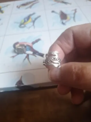 Anillo de plata con diseño