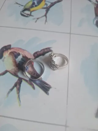 Anillo de plata con diseño