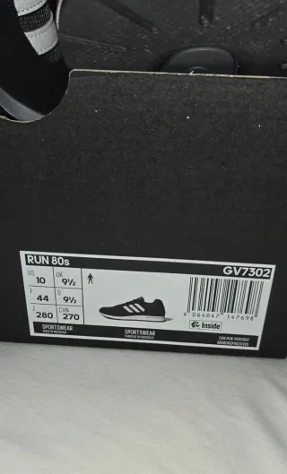 Bambas Adidas Run 80s Negras/Grises