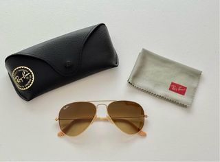 Gafas de sol Ray-Ban Aviador Marrón/Dorado
