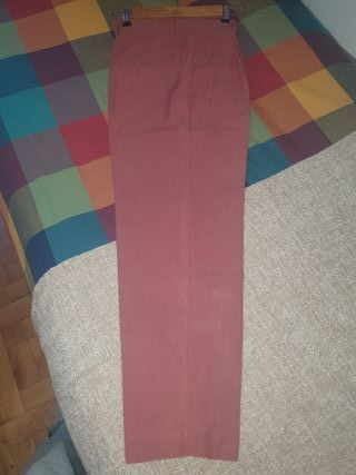 Pantalón color fresa Mango T.38