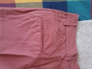 Pantalón color fresa Mango T.38