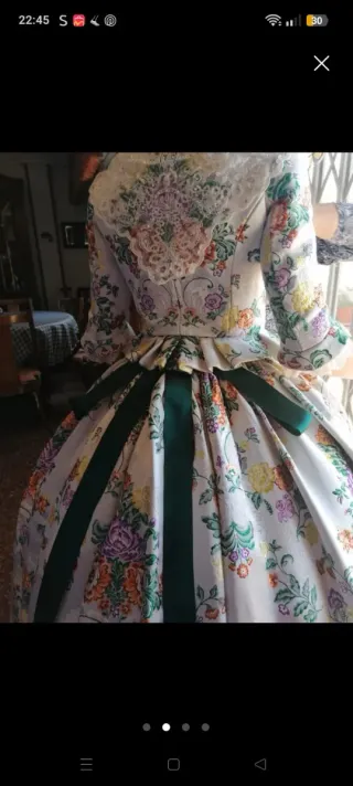 Traje de Fallera Multicolor y gris