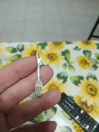 Colgante Tenedor Plata