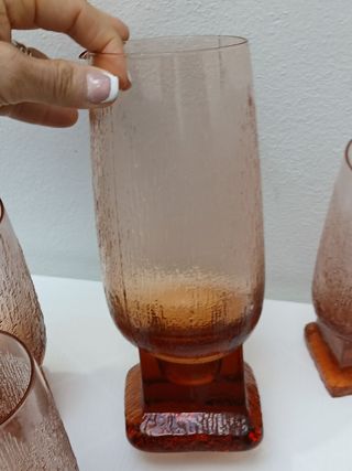 Set Bicchieri e Caraffa Vintage Vetro