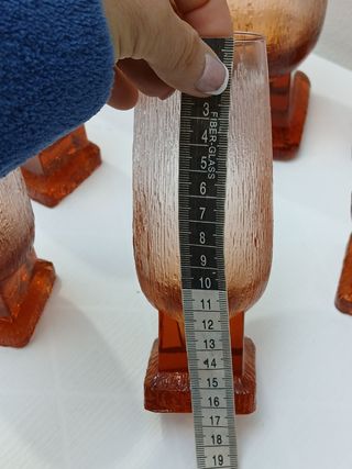 Set Bicchieri e Caraffa Vintage Vetro