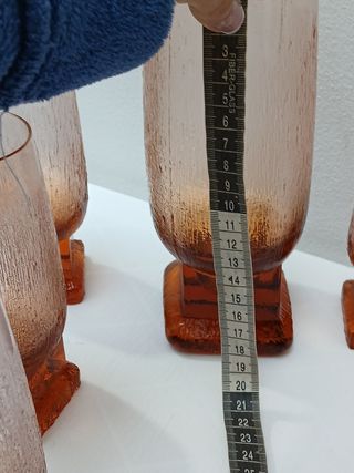 Set Bicchieri e Caraffa Vintage Vetro