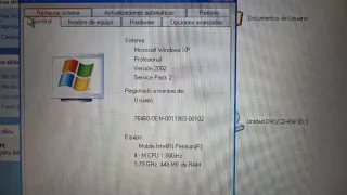 Portátil Compaq Windows XP